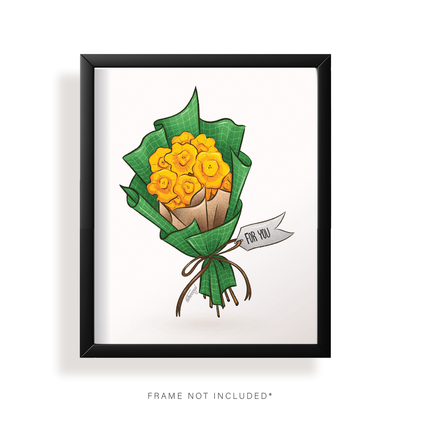 Tostones Bouquet Print