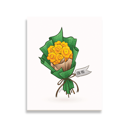 Tostones Bouquet Print